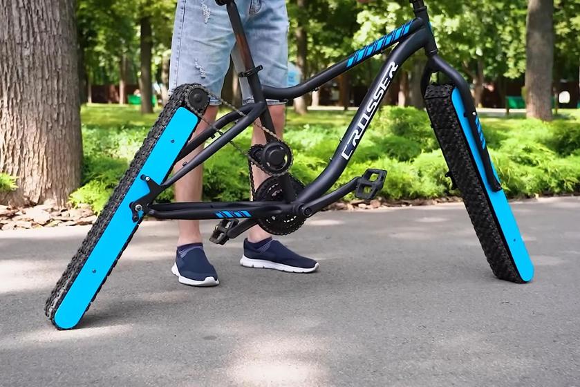 A blogger has created a bike without wheels, and it rides! (video) |  gagadget.com