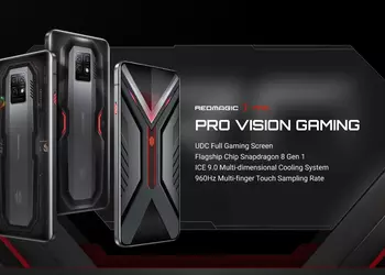 Red Magic 7 Pro с чипом Snapdragon 8 Gen 1 и подэкранной камерой начали продавать на глобальном рынке