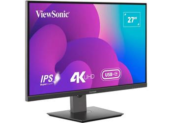 ViewSonic представляет новый 27-дюймовый монитор VX2730-4K-HDU 4K с яркостью 400 нит 