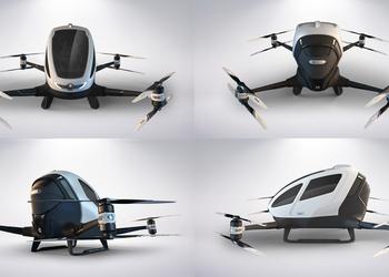 Passenger drone Ehang 184 made the first flight with a man on board