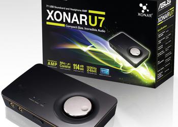 Внешняя звуковая карта Asus Xonar U7 с USB-интерфейсом