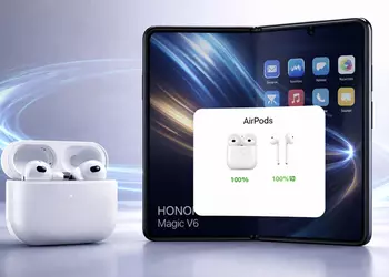 Складной флагман Honor Magic V6 получил полную совместимость с Apple AirPods