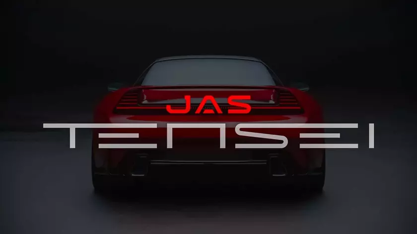 Интерьер суперкара JAS Tensei с механической коробкой передач