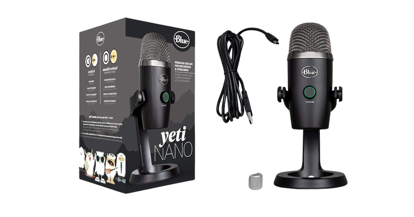 Logitech Blue Yeti Nano meilleur microphone à condensateur à petit prix pour le streaming
