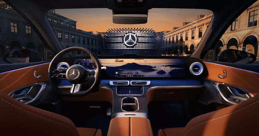 Новый GLC EV: Mercedes показал свой самый крупный сенсорный экран