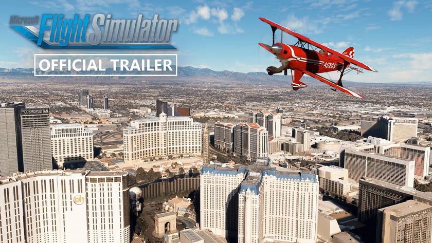 Последнее бесплатное обновление для оригинальной Microsoft Flight Simulator дает вам возможность заглянуть в Лас-Вегас с высоты птичьего полета