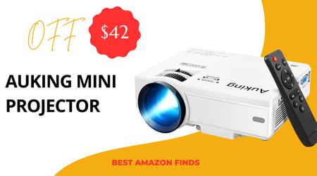 AuKing Mini Projector - Buy Now $42 Off Limited!