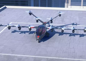 Концепт 16-винтового электрического гибрида вертолета и самолета Joby S2