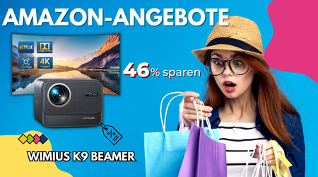 WiMiUS K9 Smart Beamer mit Netflix & 4K Support – Jetzt 229€ günstiger!