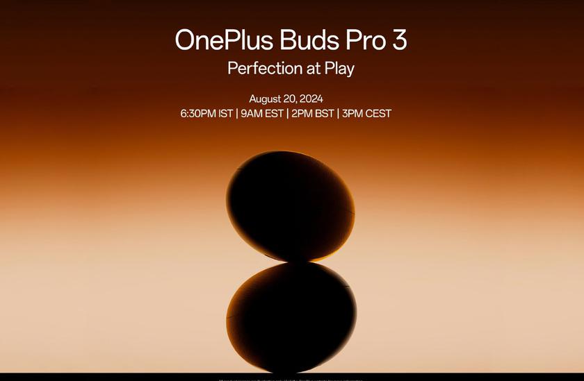 Официально: OnePlus Buds Pro 3 дебютируют на презентации 20 августа