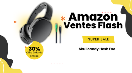 Skullcandy Hesh Evo Casque Bluetooth – Économisez 30€ aujourd'hui!