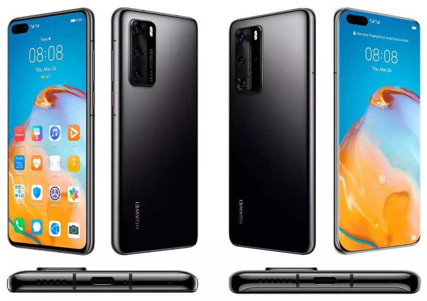 Новые рендеры флагманов Huawei P40, P40 Pro и P40 Pro Plus 5G