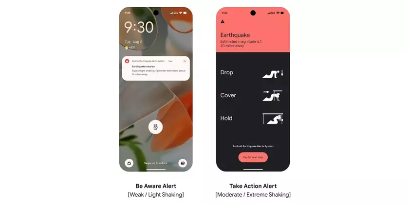 Google запускает оповещения о землетрясениях для Android в США
