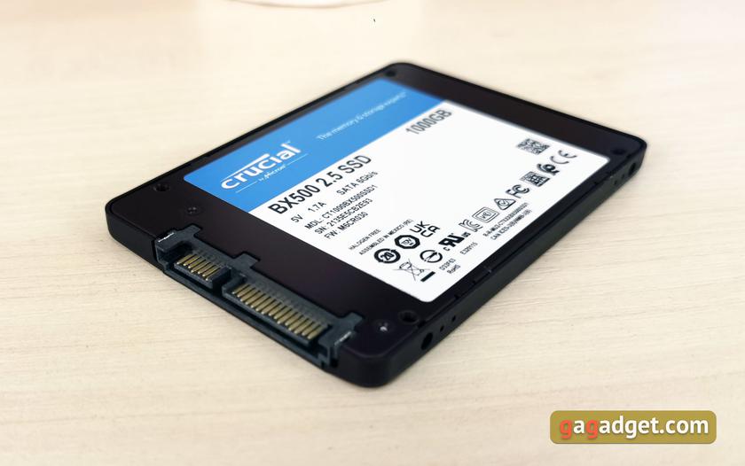Обзор Crucial BX500 1 ТБ: бюджетный SSD как хранилище вместо HDD-10