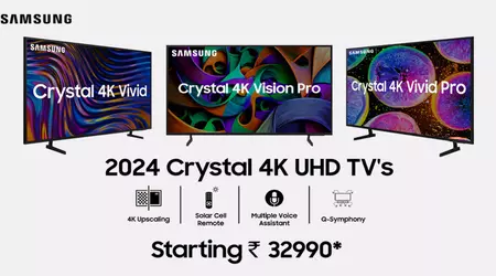 Samsung lance la gamme de téléviseurs Crystal 4K en Inde pour 2024