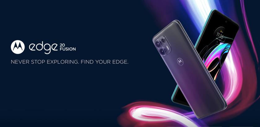 Motorola Edge 20 Fusion: OLED-дисплей на 90 Гц, чип MediaTek Dimensity 800U, камера на 108 МП, защита IP52 и ценник от $290