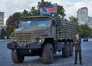 Спецподразделение KRAKEN вооружилось трофейной российской бронемашиной «Торнадо-У», которая была захвачена в 2022 году