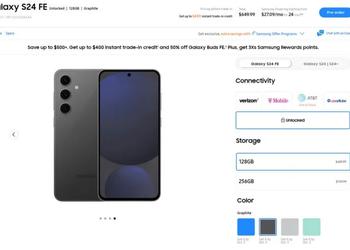 Samsung открыла предварительные заказы на Galaxy S24 FE в США