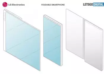 LG запатентовала складной смартфон с тройной камерой