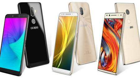 There were images of three new smart phones Alcatel: 1X, 3 and 3X