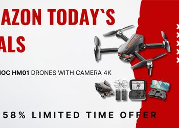 HOFMOC HM01 4K Drone Massive Deal: $126.50 Savings – 58% Off Amazon!