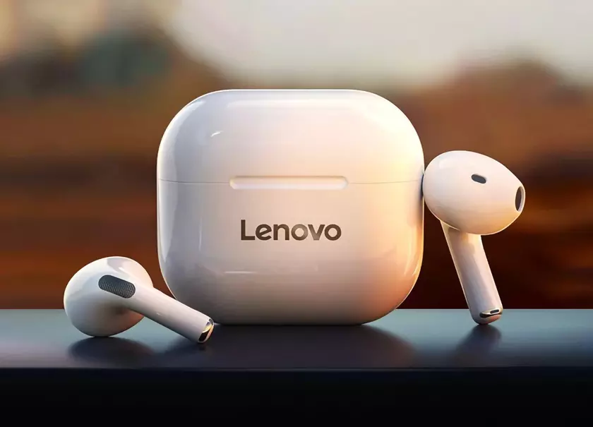 Lenovo LP40 на AliExpress: TWS-наушники с дизайном, как у AirPods 3, защитой IPX5, портом USB-C и автономностью до 20 часов за $11