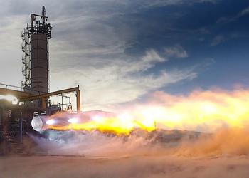 Один із найпотужніших у світі ракетних двигунів BE-4 драматично вибухнув через 10 секунд після старту випробувань