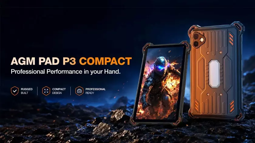 Планшет AGM Pad P3 Compact в защищённом корпусе