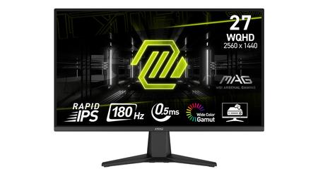 MSI MAG 275QF: 27-inch gaming monitor with 180Hz support for $124
