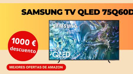 SAMSUNG TV QLED 75Q60D con un descuento de 1000€!