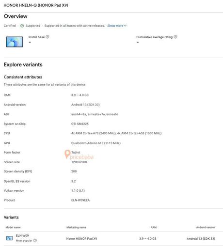 Honor works on budget Pad X9 tablet with Snapdragon 680 chip and 5G support