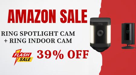 Ring Spotlight Cam + Ring Indoor Cam - $90 Discount! Black Friday Deal!