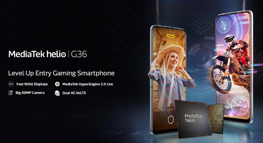 MediaTek представила Helio G36: процессор для бюджетных игровых смартфонов