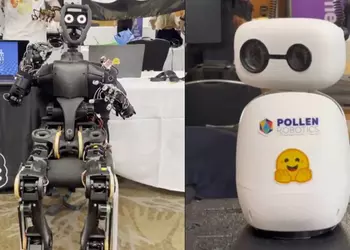 Компания Hugging Face представила гуманоидного робота HopeJR и настольного мини-дроида Reachy Mini