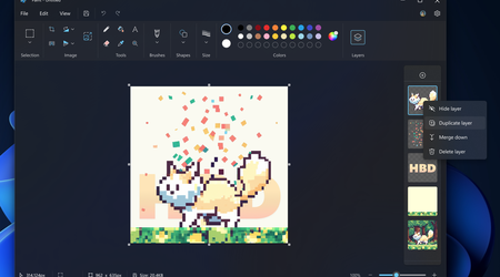Paint turns into Photoshop - Microsoft has significantly improved the program and added support for layers, transparency and its own file format