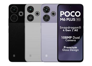 POCO M6 Plus 5G: дисплей на 120 Гц, чип Snapdragon 4 Gen 2 AE, камера на 108 МП и цена от $160