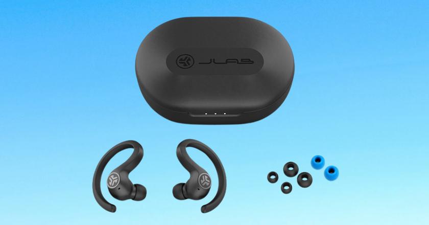 JLab Air Sport earbuds with hooks