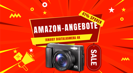 IXNAIQY Digitalkamera 4K: Jetzt 62€ günstiger - Hochauflösende Aufnahmen zum Sparpreis