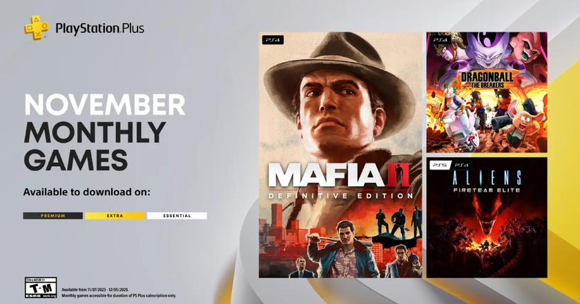 Mafia II: Definitive Edition, Dragon Ball: The Breakers и Aliens Fireteam Elite: Sony анонсировала три игры, которые все подписчики PlayStation Plus получат в ноябре