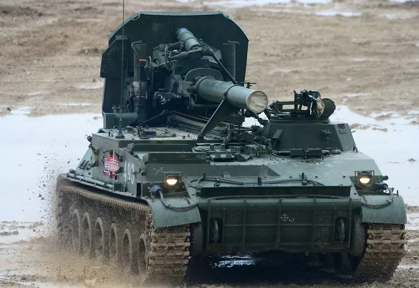 Украинский дрон гранатой уничтожил российский самоходный миномёт 2С4 «Тюльпан»