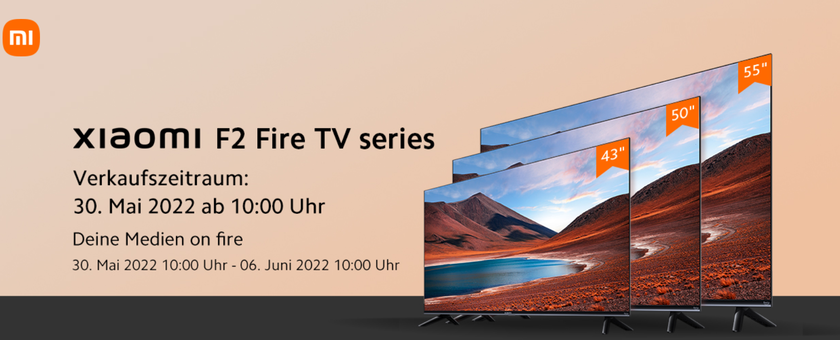 4K-телевизоры Xiaomi TV F2 представлены в Европе