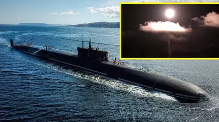 The nuclear-powered submarine Emperor Alexander III launched the SS-NX-30 intercontinental ballistic missile, which has a range of 9,300 kilometres and can carry hypersonic nuclear units