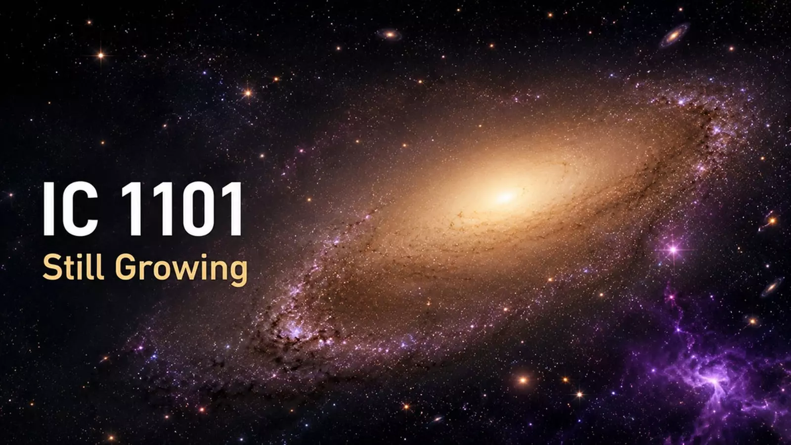Photo: gagadget.com Scientists Map Edge of IC 1101, Crown It the Largest Known Galaxy