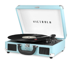 Noir Victrola Premium Platine Vinyle Valise Vintage Bluetooth