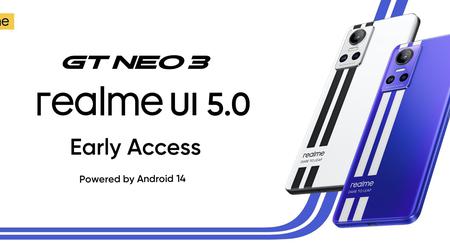 realme анонсувала програму тестування realme UI 5.0 на основі Android 14 для realme GT Neo 3 і realme GT Neo 3 150W