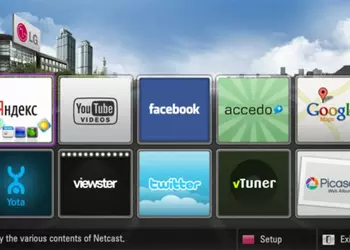 LG готовит обновление NetCast с Facebook, Twitter и сервисами Яндекса