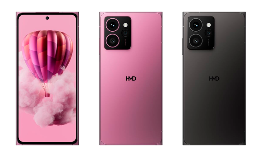 HMD Skyline появился на рендерах в розовом и чёрном цвете