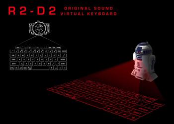 Инфракрасная виртуальная клавиатура в виде R2-D2 из Star Wars
