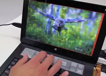 Прототип клавиатуры для планшетов с сенсорным E-Ink дисплеем (видео)