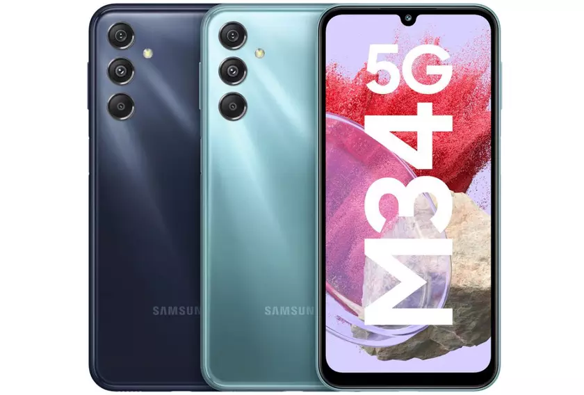 Samsung Galaxy M34 – Exynos 1280, 120-Гц дисплей AMOLED, 50-МП камера с OIS и батарея на 6000 мА*ч по цене от $200